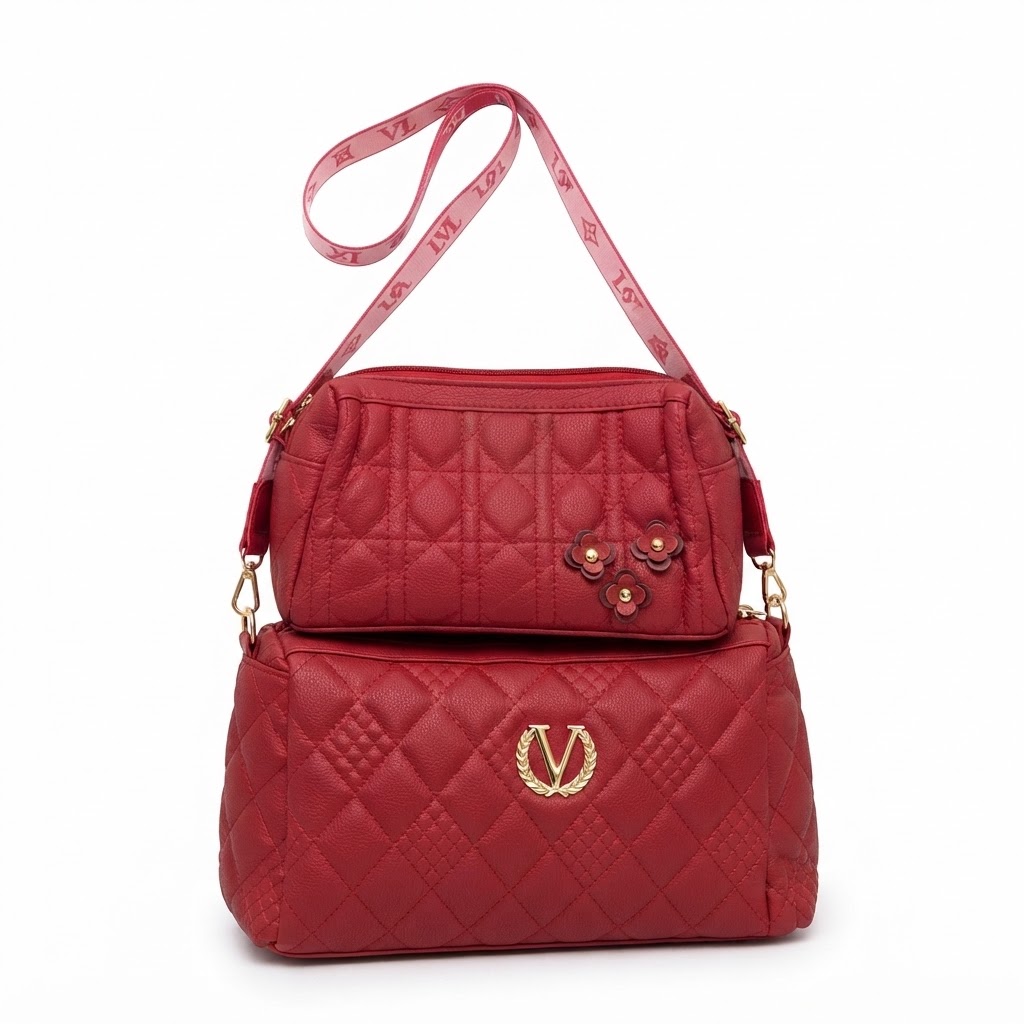 Bolso acolchonado Rojo