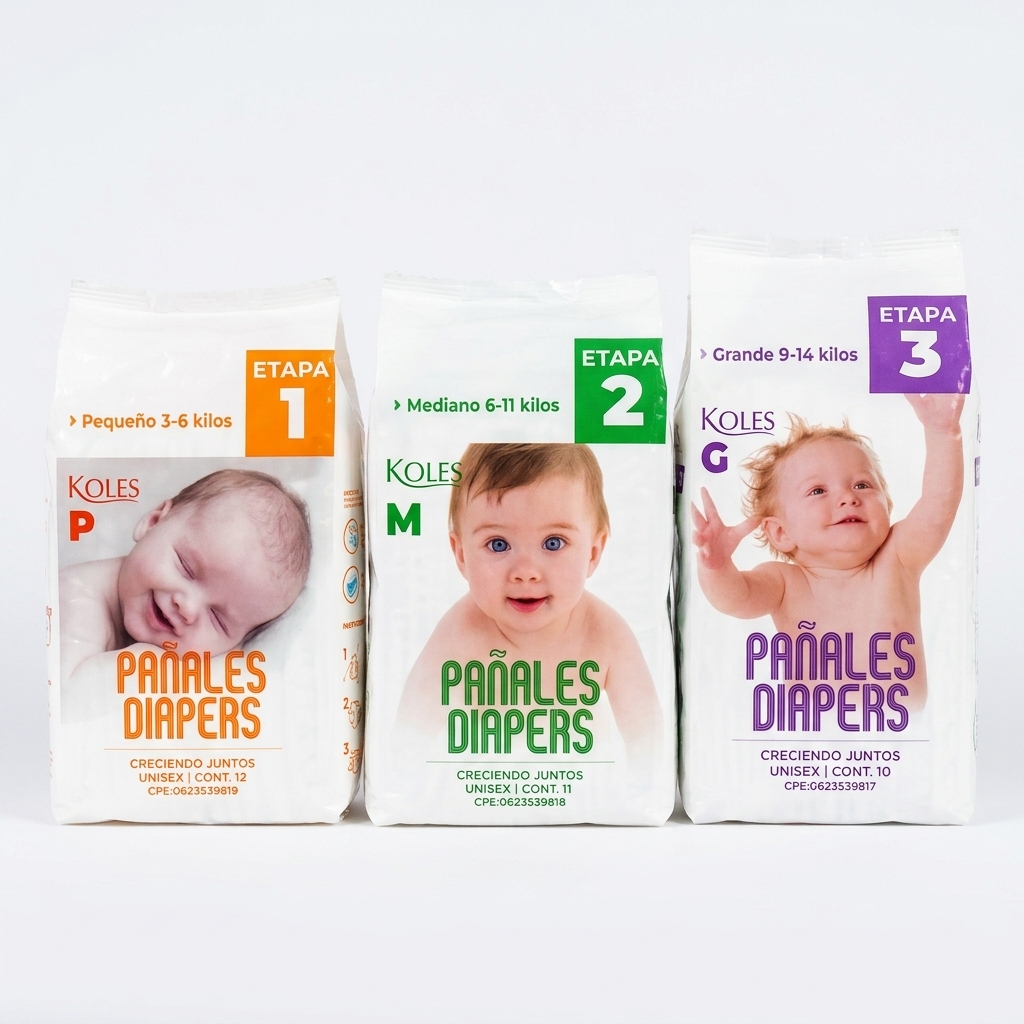Pañales para Bebés por Etapas