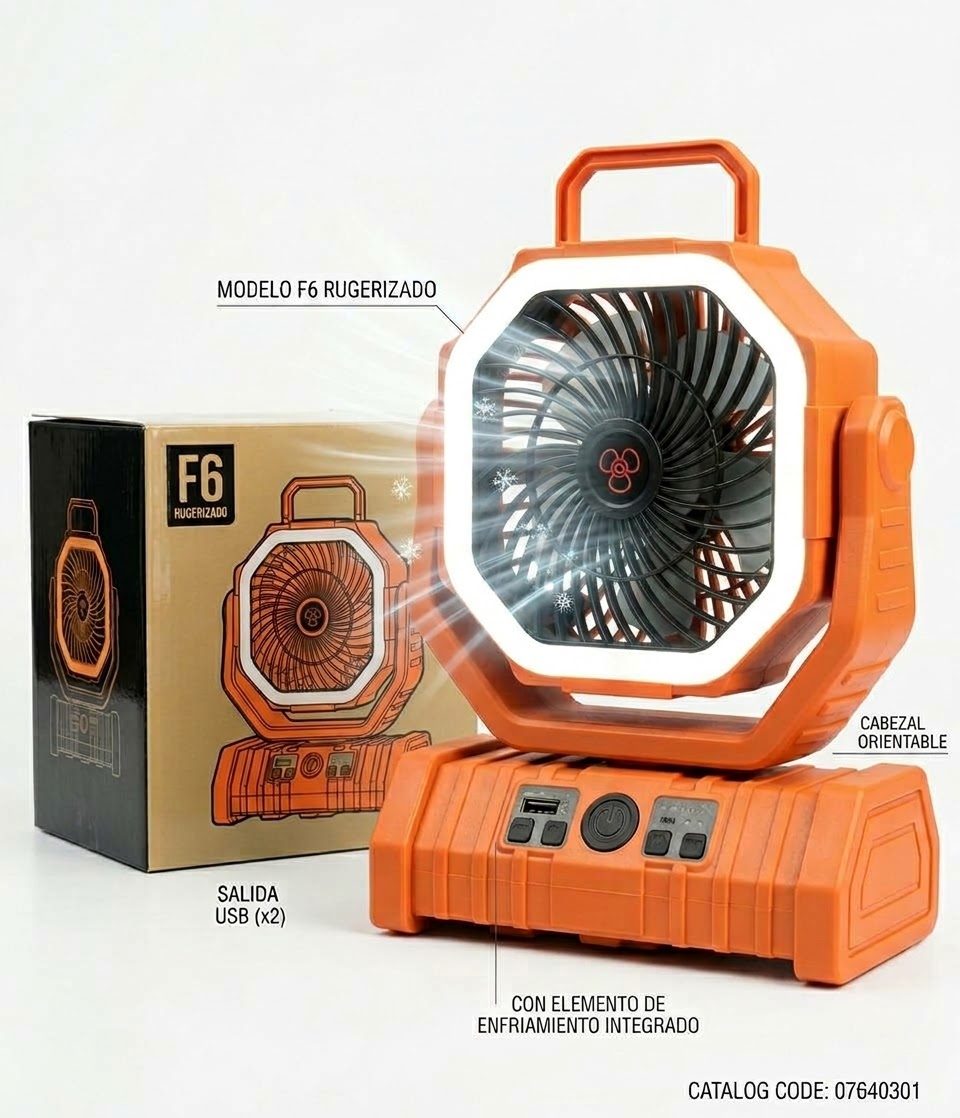 Ventilador recargable F6 20mil MHa
